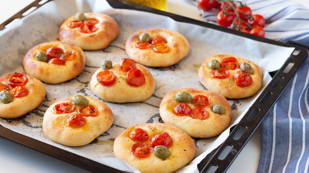 FOCACCINE PUGLIESI IRRESISTIBILI ricetta facile