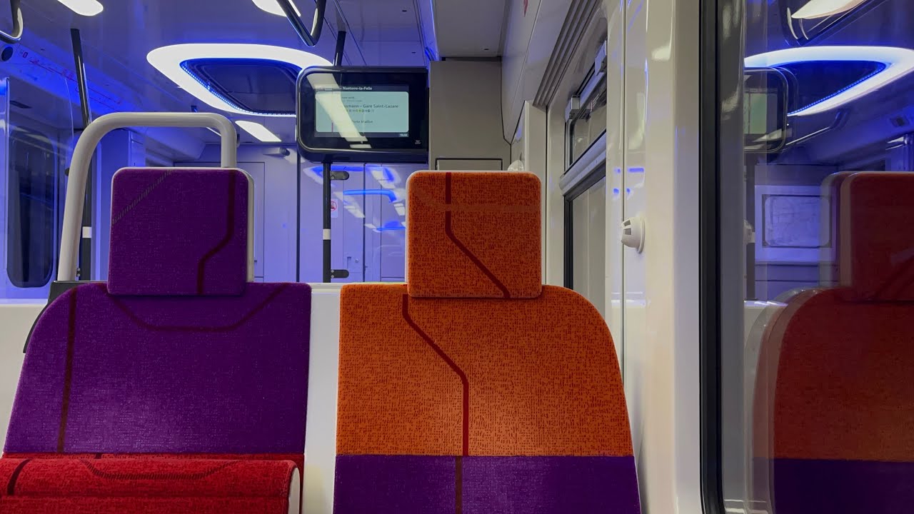 RER-E RER NG Z58000 Voyage entre Magenta-Gare-du-Nord et Nanterre-la-Folie + MI2N EOLE Z22500