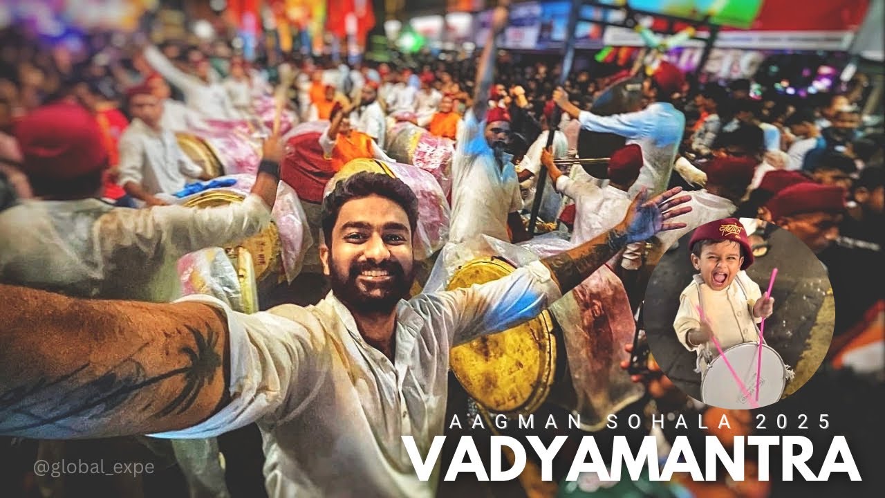 Vadyamantra Dhol Tasha Pathak 2025 | Mumbai's Energetic Dhol Tasha Performance 2025 | @global_expe 