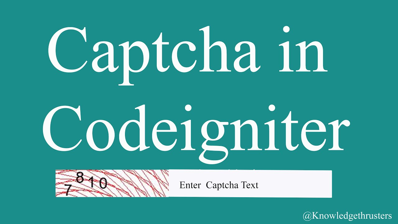 Refresh Captcha in CodeIgniter using Ajax | Part -2