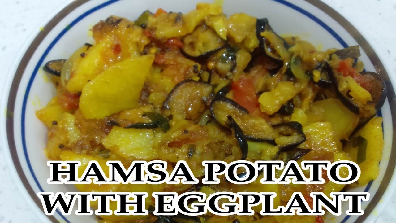 HAMSA POTATO WITH EGGPLANT #subscribe #support #cooking
