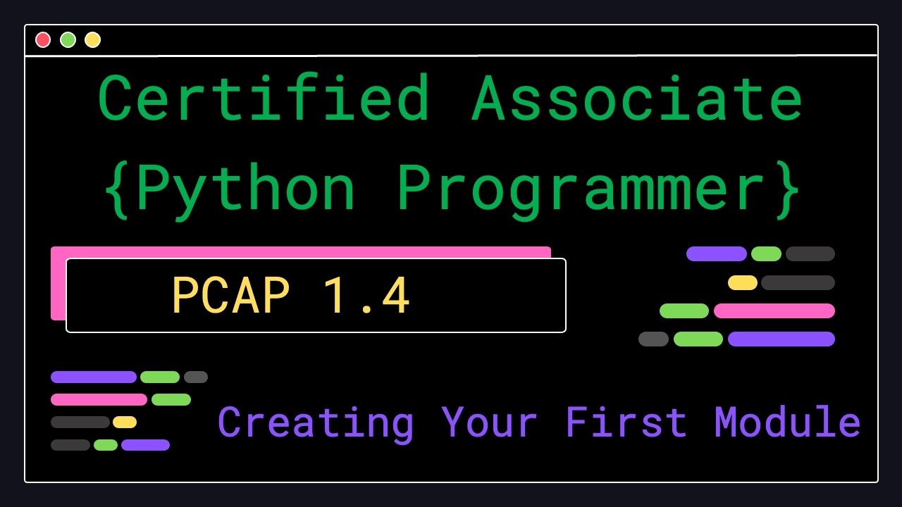 PCAP 1.4 &mdash; Создание вашего первого модуля &mdash; Сертифицированный программист Python (Certified Assoc...