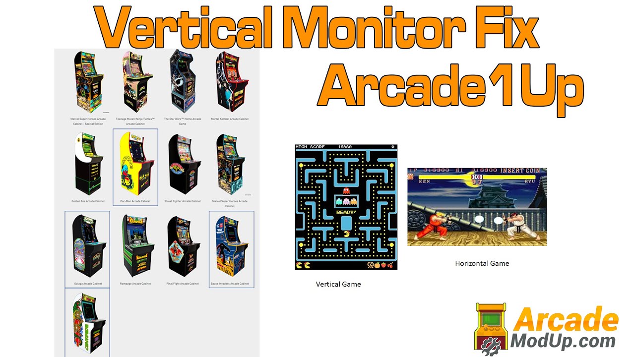 Vertical Screen Raspberry Pi Fix for Arcade1up Cabinet