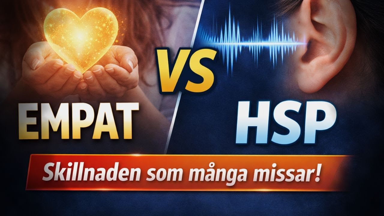 Empat vs HSP – den viktiga skillnaden som många missar #empati #hsp #narcissism