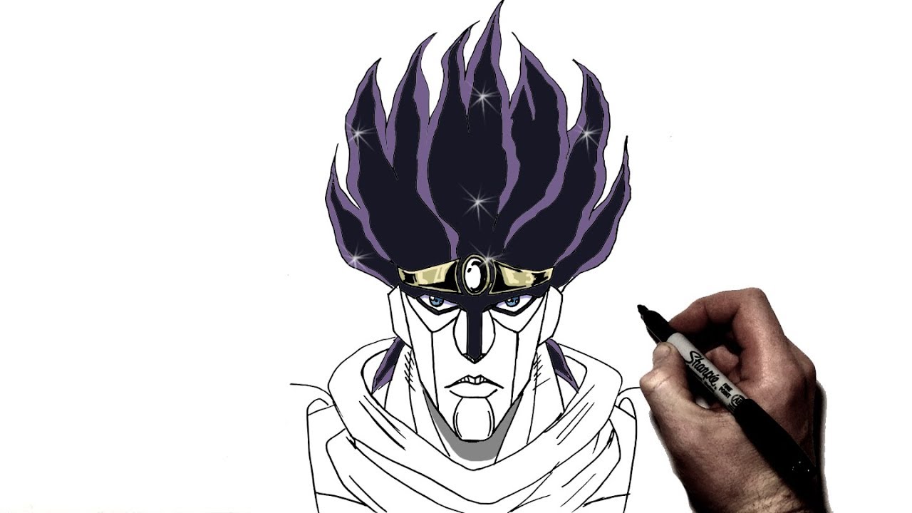 How To Draw Star Platinum | Step By Step | JoJo's Bizarre Adventure