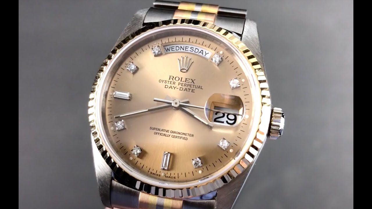Rolex Day-Date Tridor "White Gold/Rose Gold/Yellow Gold" 18239BIC Review