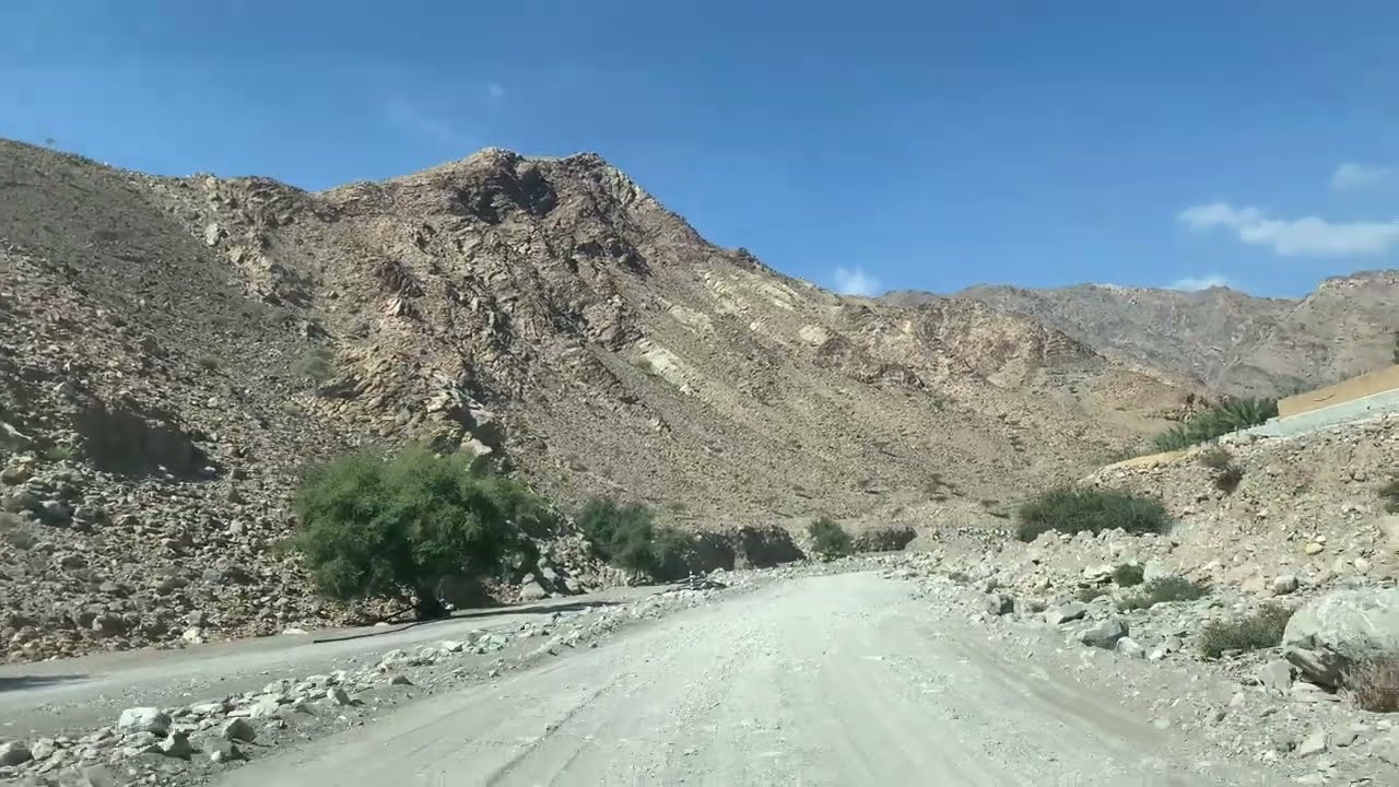 Drive to Dhanhah ظنحة from Ghub,Fujairah وادي غوب