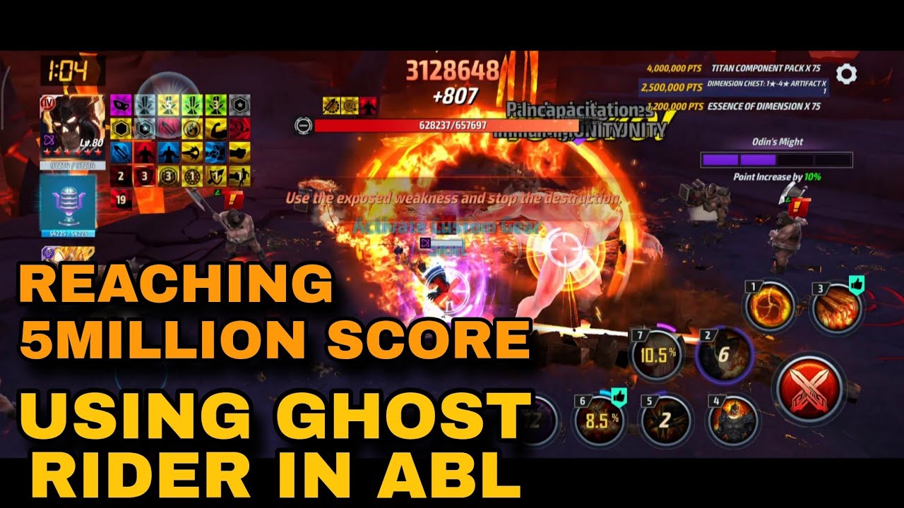 MARVEL Future FIGHT - ALLIANCE BATTLE LEGEND using GHOST RIDER