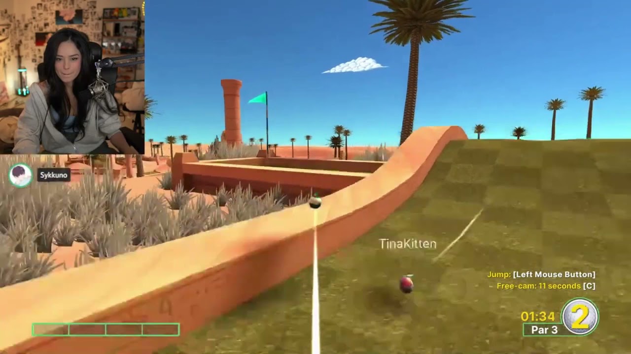 Valkyrae Playing Golf with Friends full Game VOD