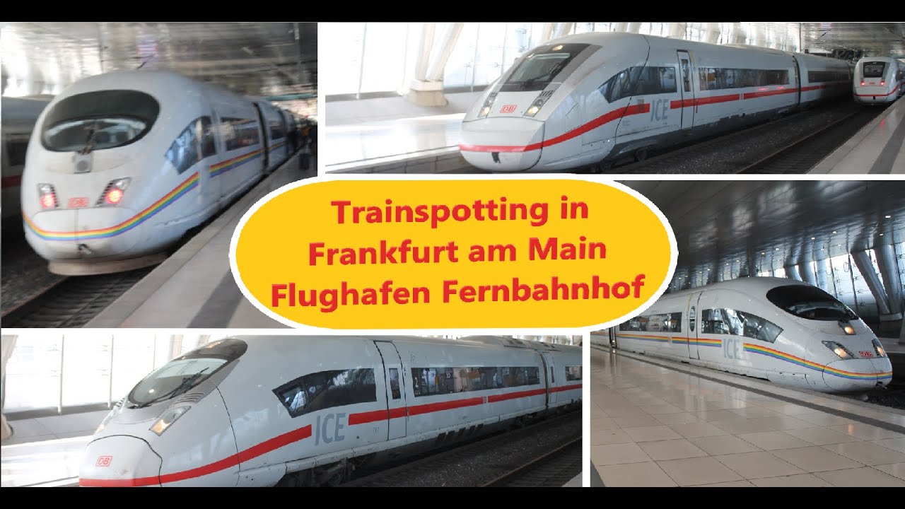Trainspotting in Frankfurt am Main Flughafen Fernbahnhof