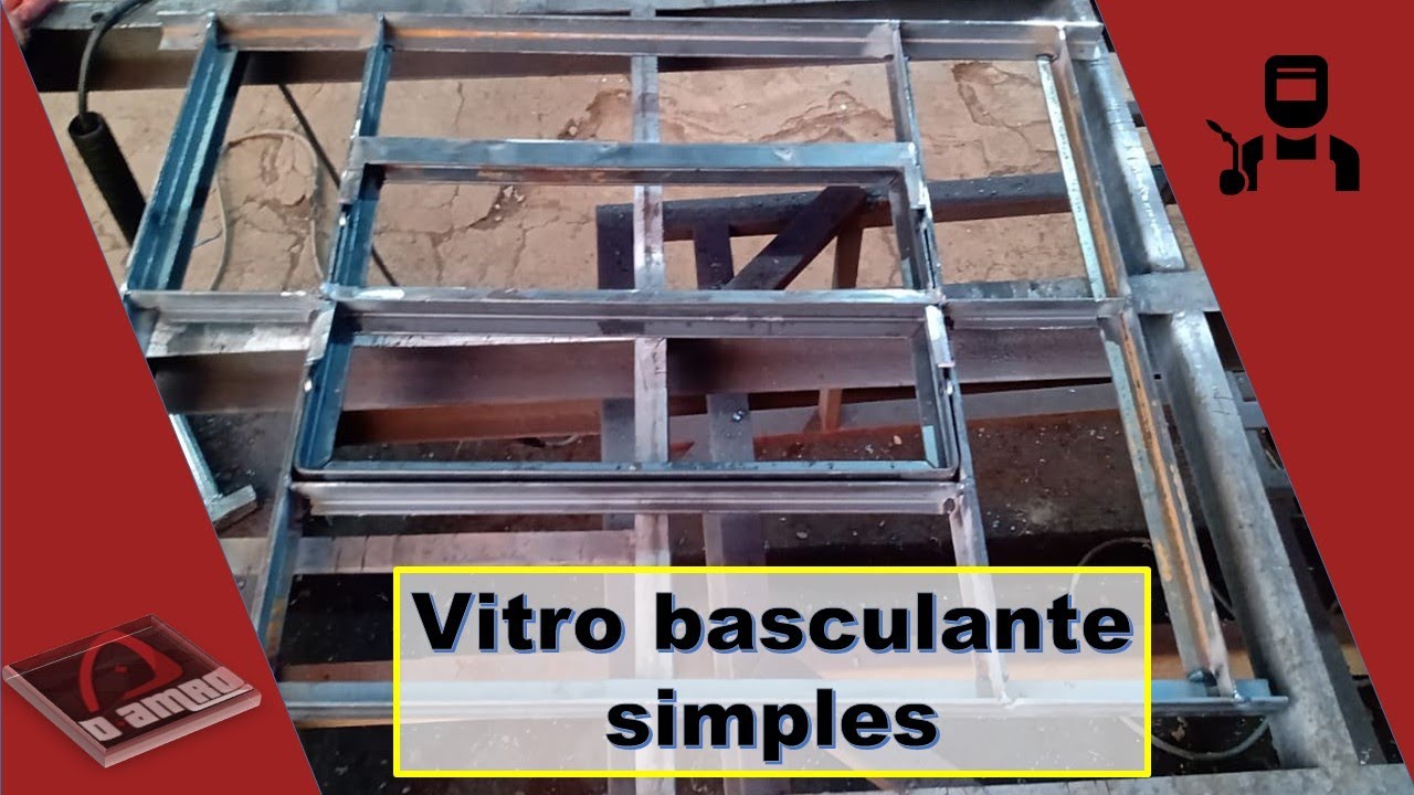 Como fazer vitro basculante simples - #diy - How to make tilting window