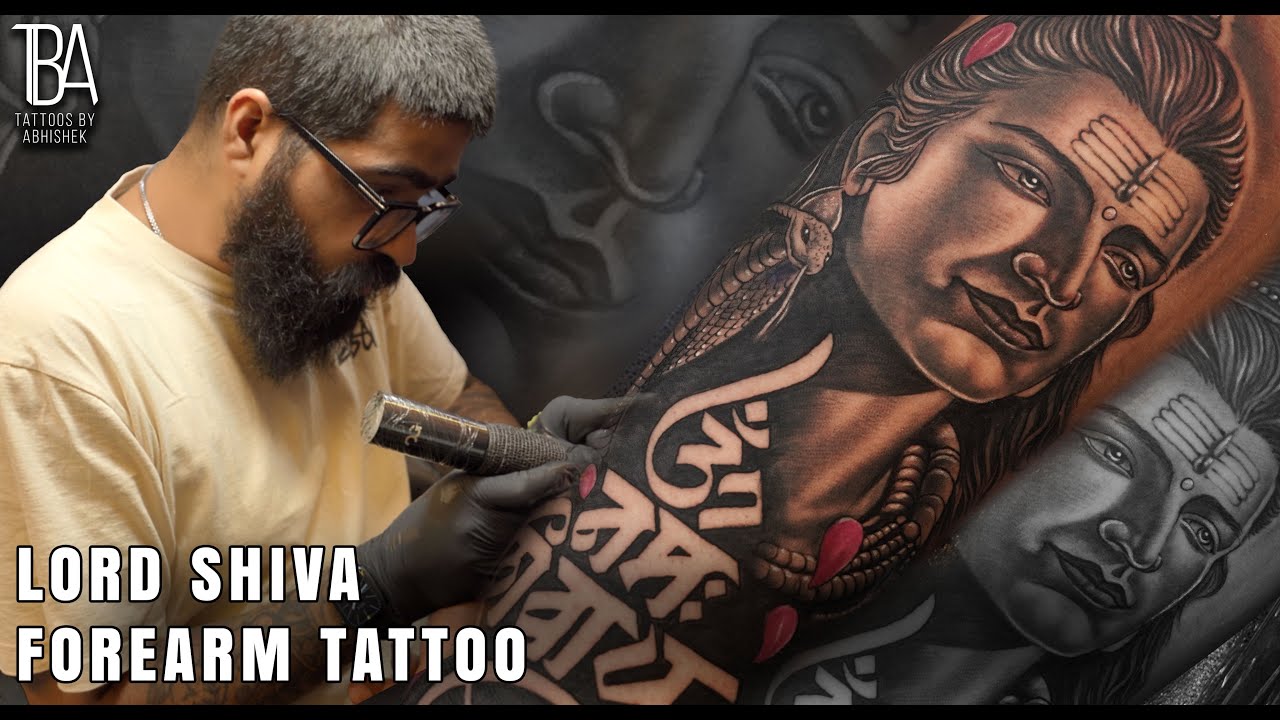 Divine Lord Shiva Tattoo on Forearm 🕉️🔱 by @tattoosbyabishek