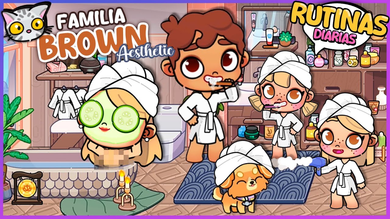 🌟 Rutinas Diarias 🏡 La Rutina Matutina de la Familia Brown  ¡Limpieza y Desayuno! 🚿🥐 Avatar World