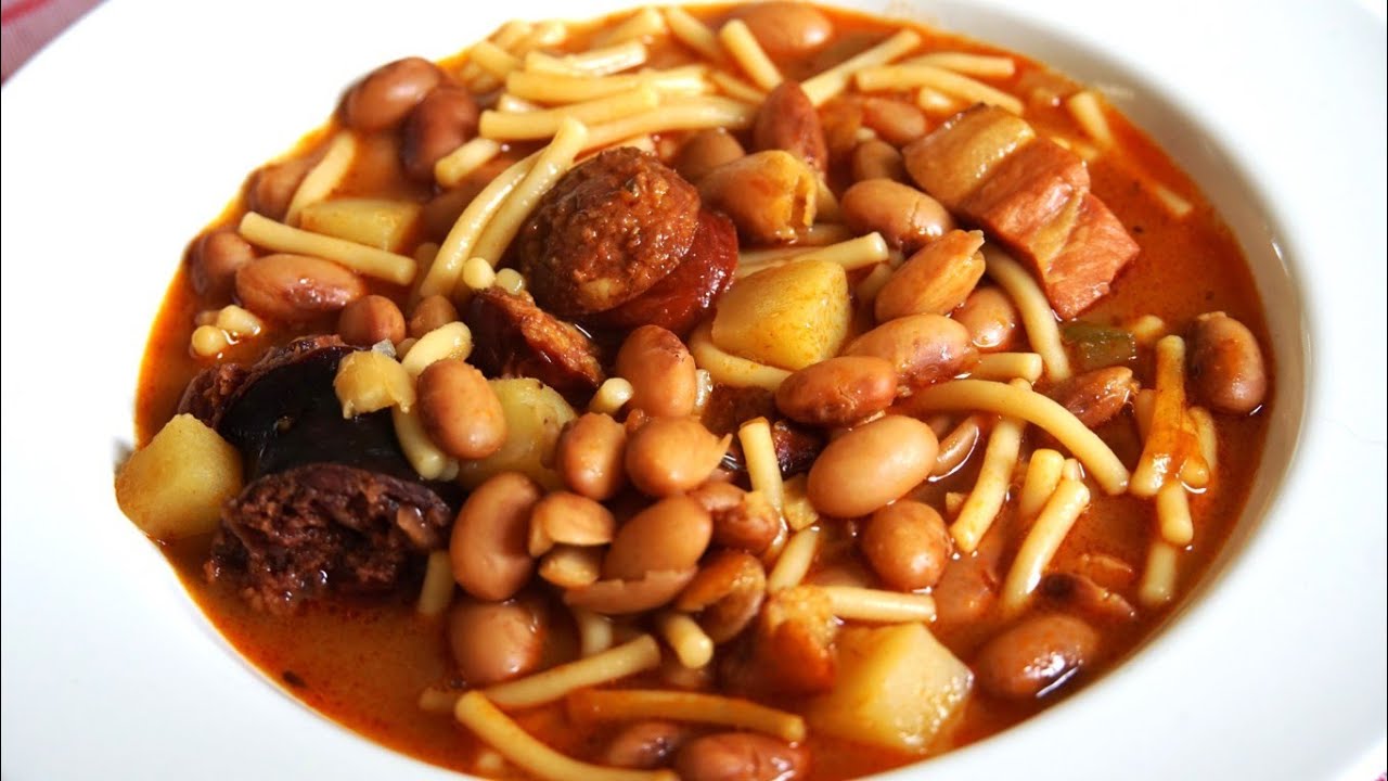 Judías, papas y fideos (rancho de judías) paso a paso para que te queden perfectas