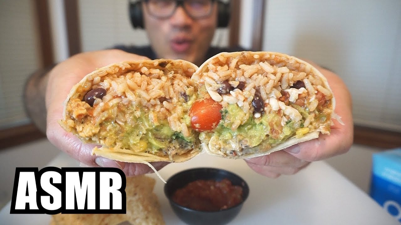 ASMR - GIANT BURRITO *EXTREME EATING SOUNDS *BIG BITES