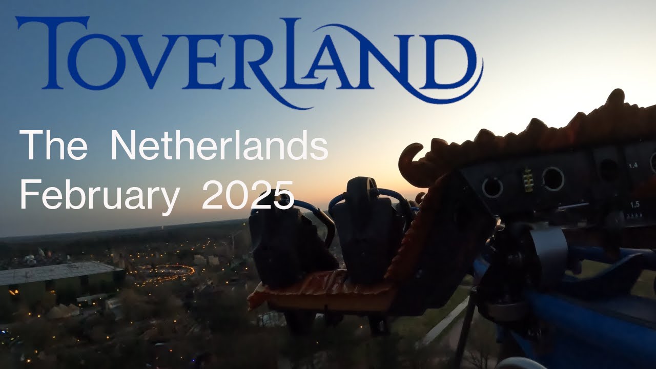 Toverland theme park, the Netherlands, February 2025