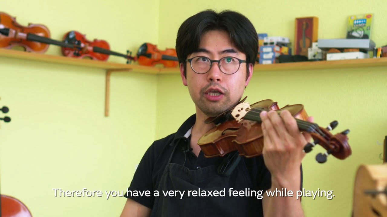 Review of DOLFINOS rest system by violin maker Yojiro Hamasaki