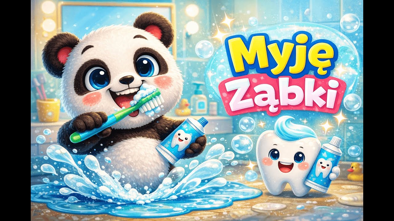 Panda Didi Myje Ząbki 🪥 | Wesoła Piosenka dla Dzieci | Nauka Mycia Zębów