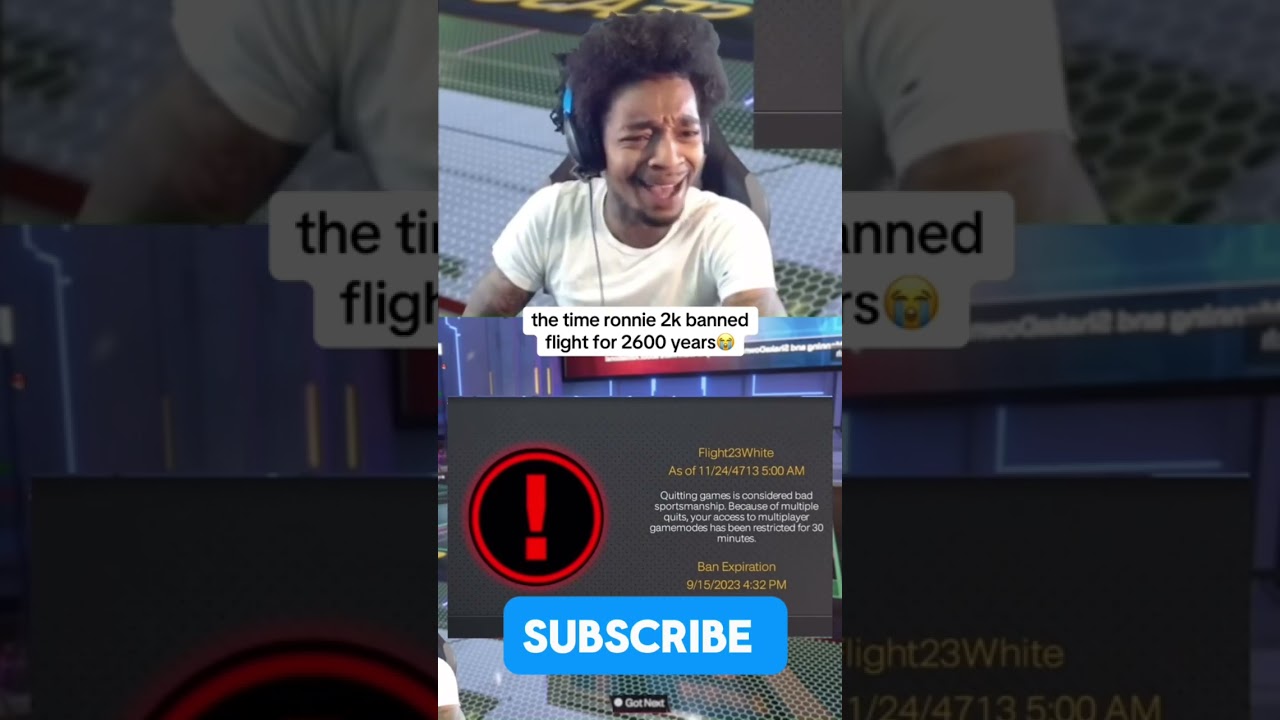 The time Ronnie 2k banned Flight from 2k for 2600 years😭#flightreacts #ronnie2k