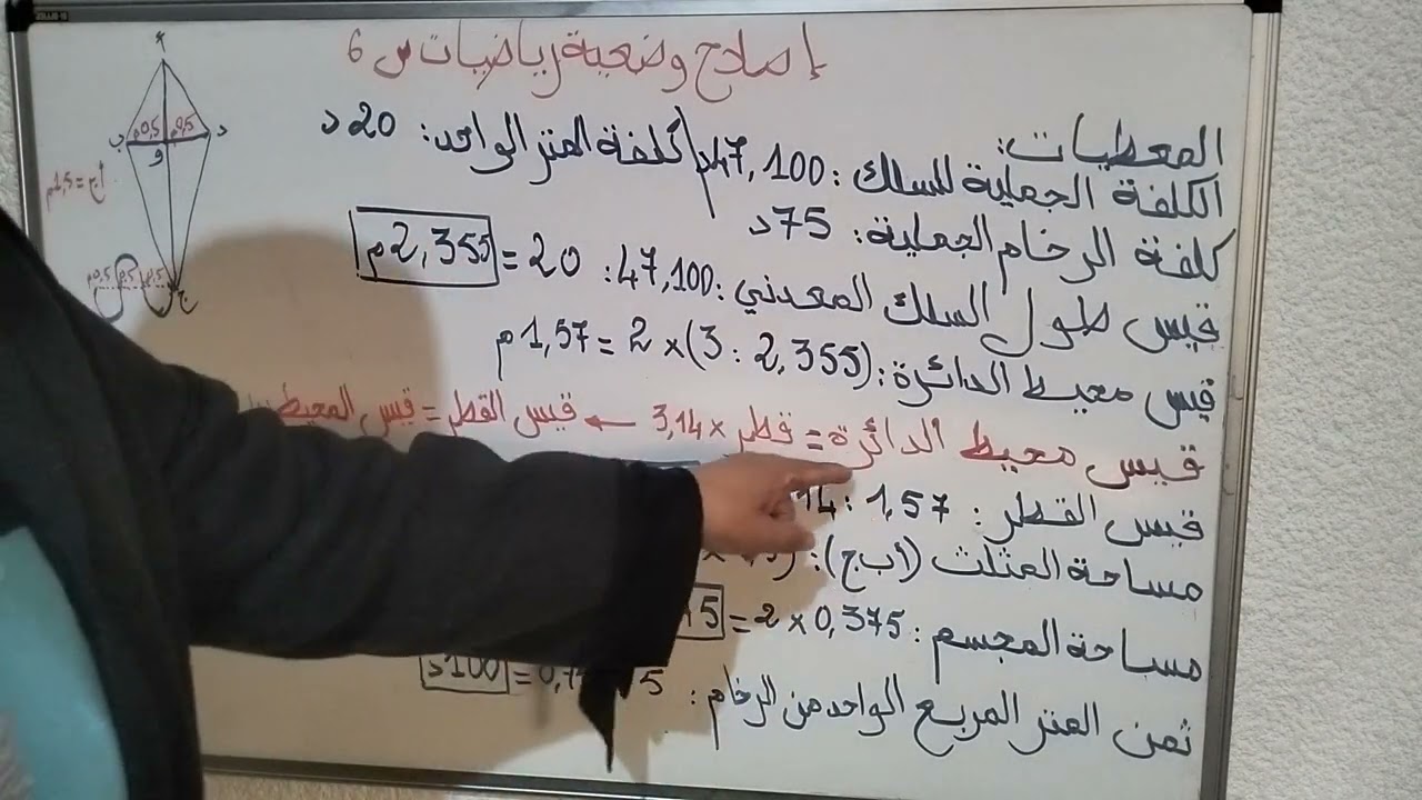 اصلاح وضعية الرياضيات من مناظرة 2023
