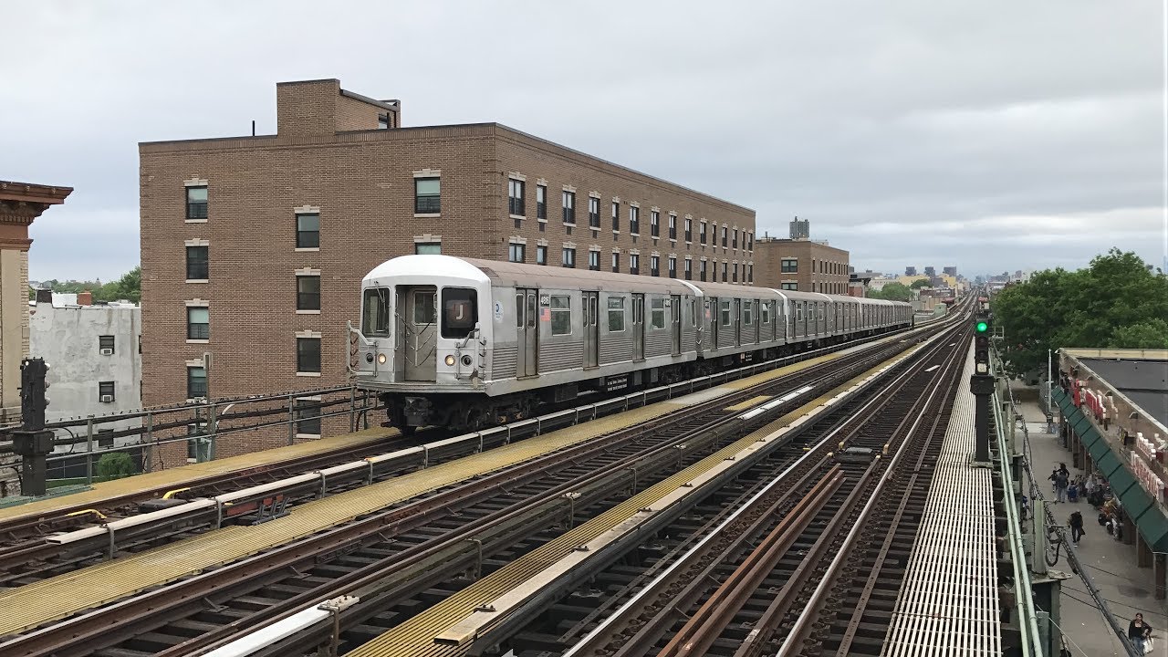 NYC Subway HD 60fps: R32 & R42 J Trains Between Broadway Junction & Myrtle Avenue (5/27/18)