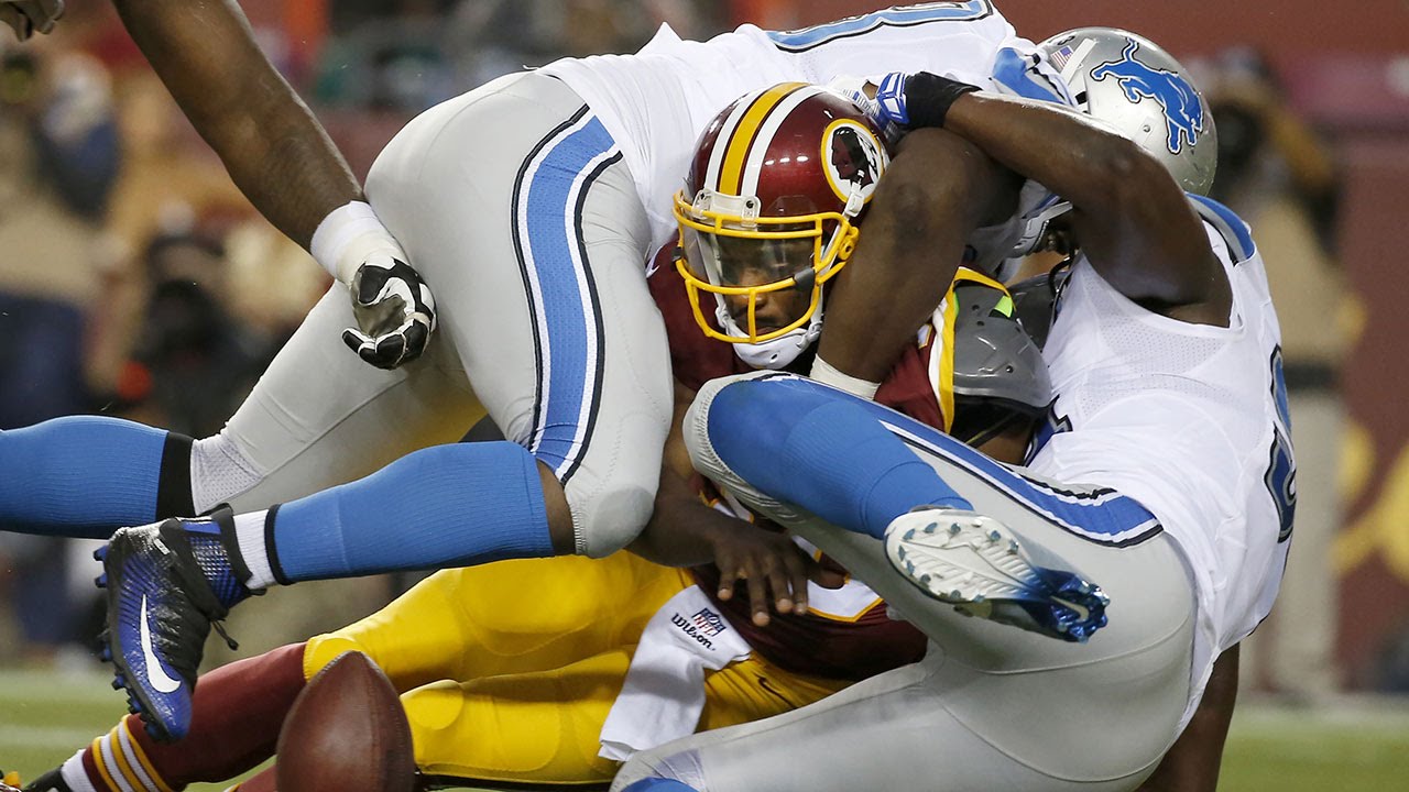 Brandon Scherff gets owned by Lions DT Walker - 2015 NFL Preseason Week 2 highlight