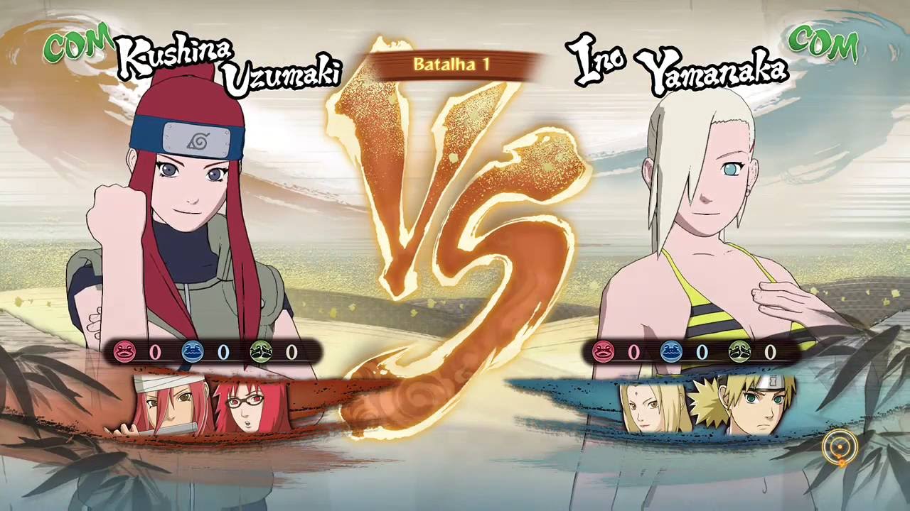 Naruto Storm 4 Dublado PT-BR Ruivas vs Loiras (COM vs COM)