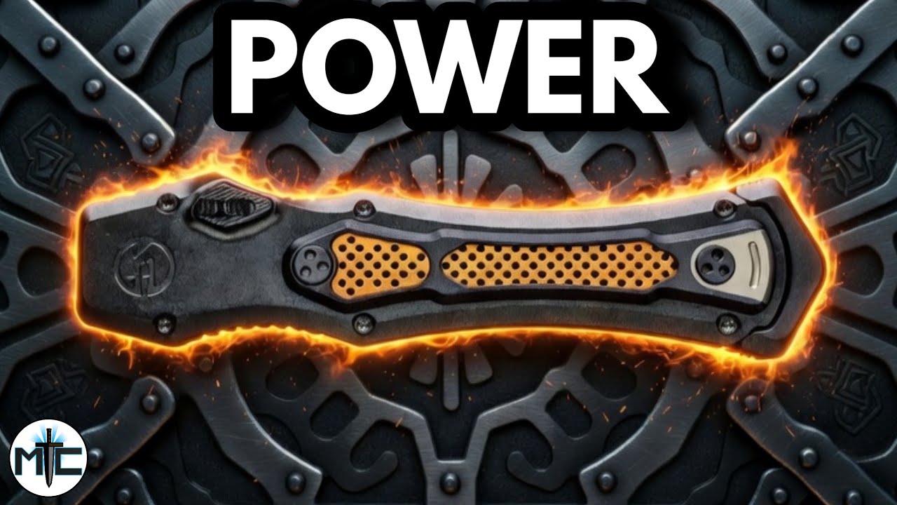 THE MOST POWERFUL OTF!? - Maxace Blacklight O3 Single Action OTF Automatic Knife - Review