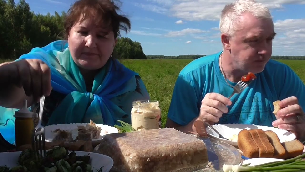 MUKBANG RUSSIA|ПОЛЕВОЙ ХОЛОДЕЦ и ЛИМОНАД НА ПРИРОДЕ.ЗЕЛЕНЫЙ ЛУК И ОГУРЦЫ.