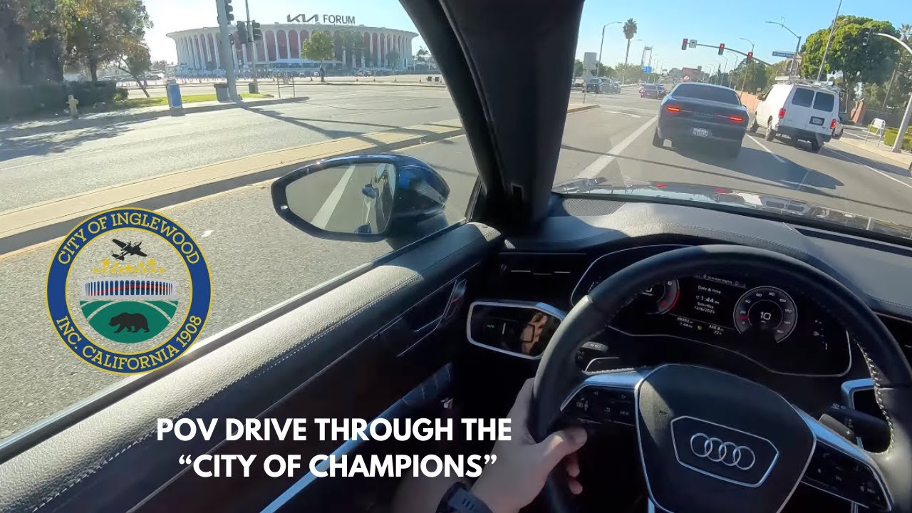 A (somewhat) relaxing POV Drive through South L.A. and Inglewood | Audi A6