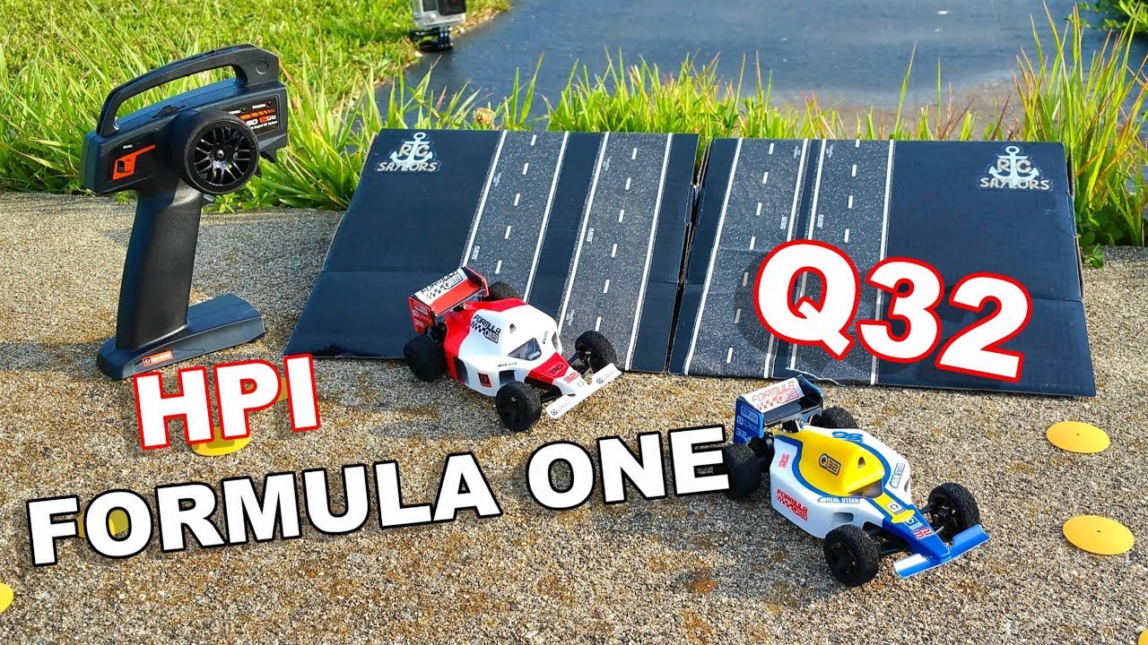 Micro RC Race Car Ramping - HPI Racing Q32 Formula One F1 - TheRcSaylors