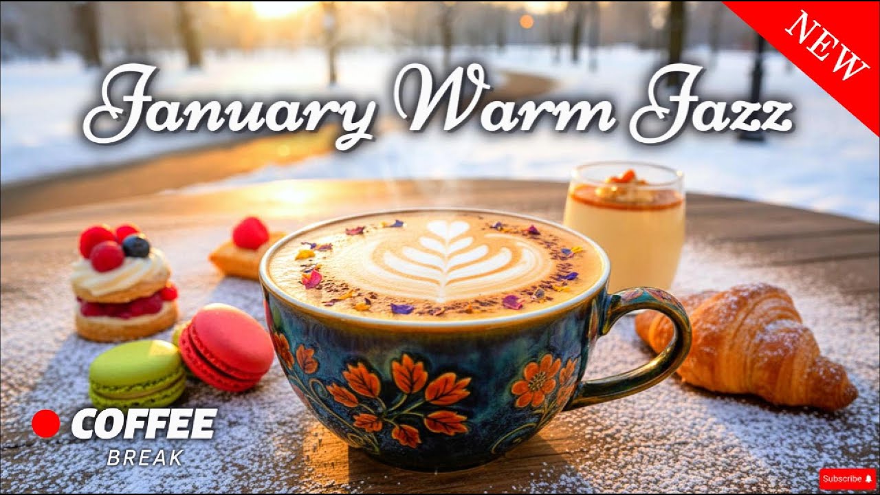 January Warm Jazz 🎶 Relaxing Jazz Cafe ☕ Cozy Bossa Nova Coffee Vibes