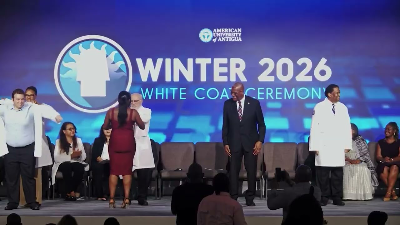 The Winter 2026 White Coat Ceremony for the American University of Antigua College of Medicine