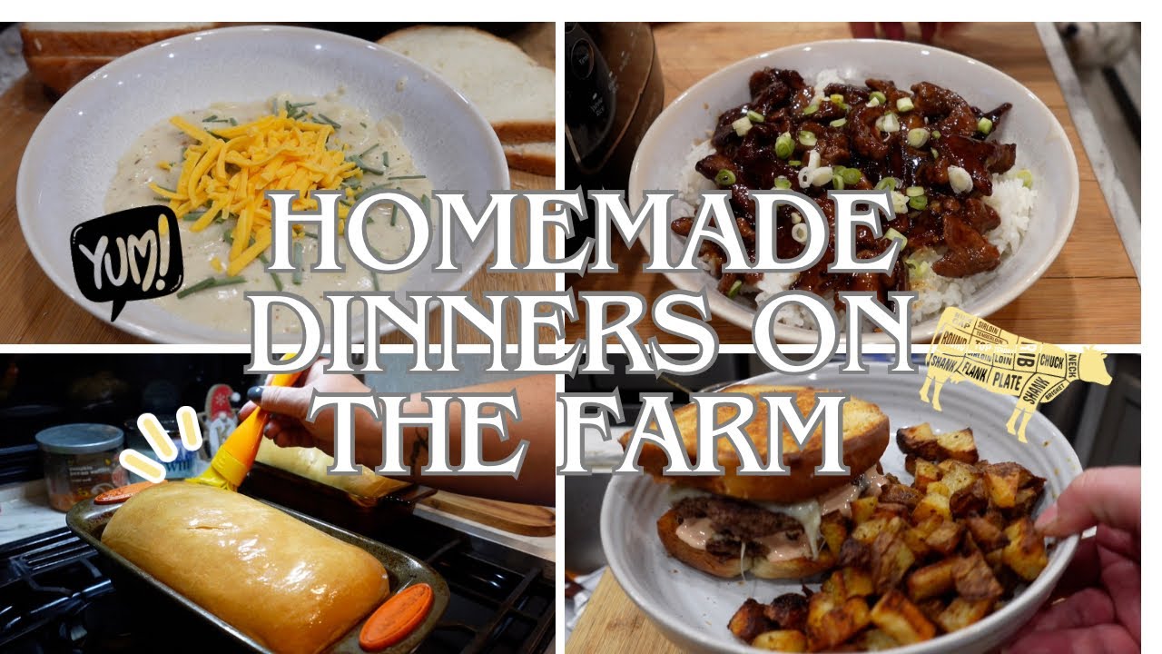 Scratch Made Dinners On The Farm | What We Eat In a Week |  #threeriverspantrychallenge