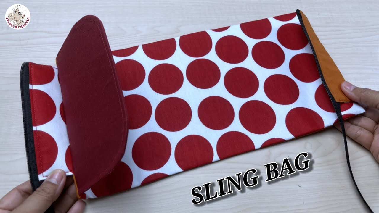 Diy Sling Bag with Zipper | How to Make a Cross Body Bag | Simple Shoulder Bag