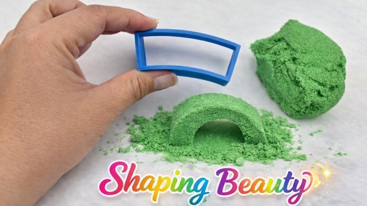 Most Satisfying Kinetic Sand Shaping 