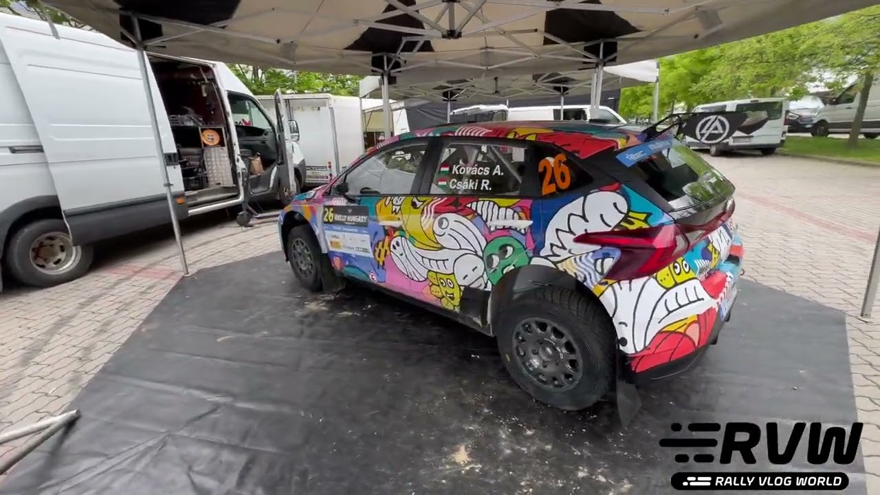 ERC Rally Hungary 2025 Service park Veszprém
