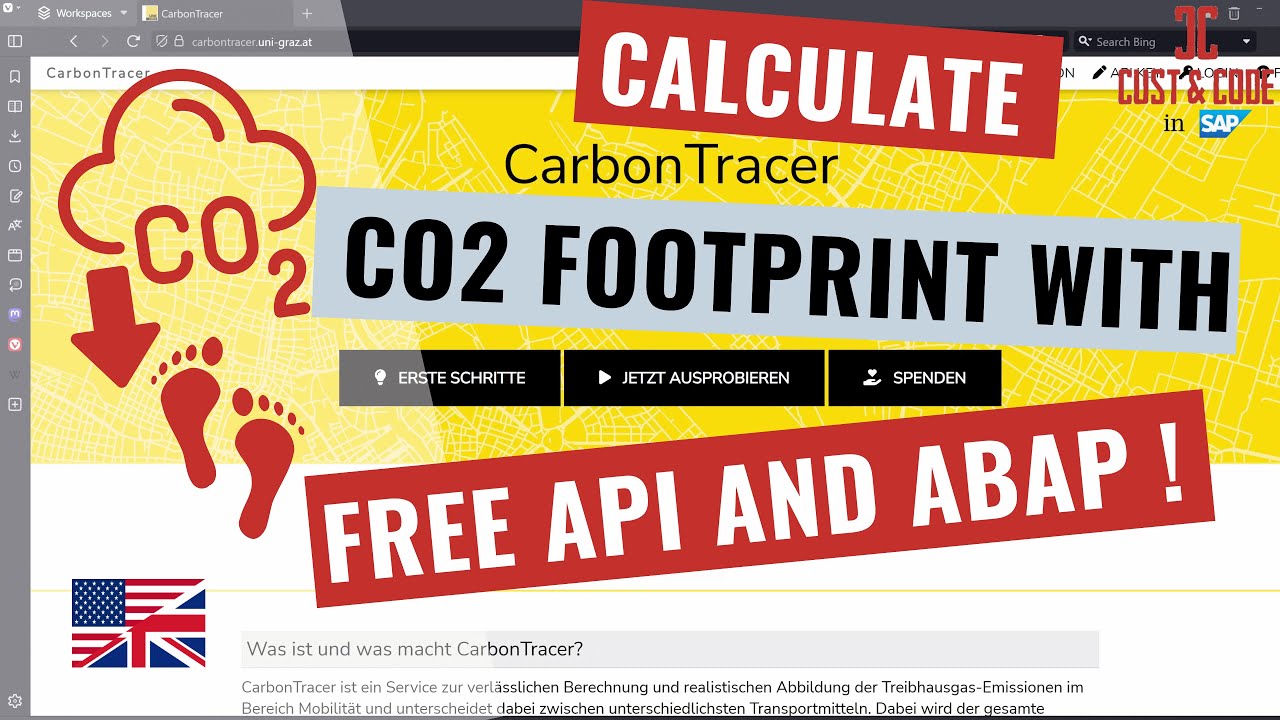 Use CarbonTracer API with SAP ABAP - Calculate Routes and CO2 Consumption  [english]