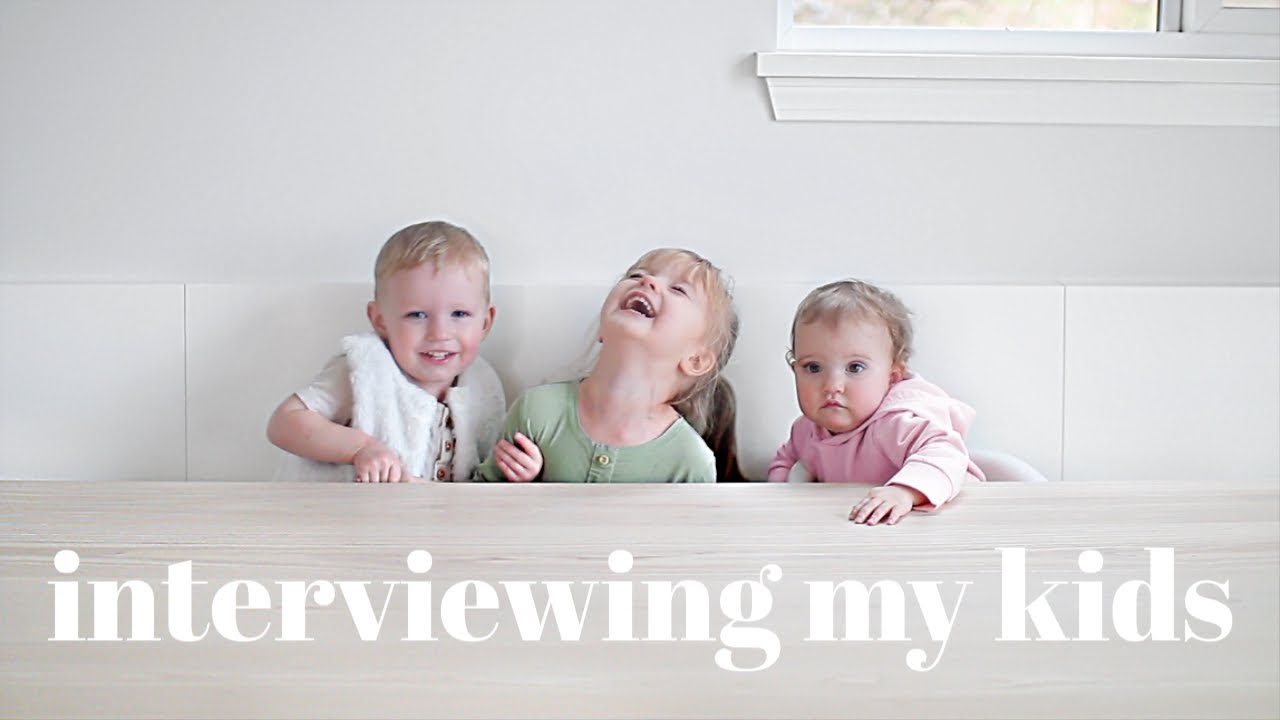 Interviewing My 3 Year Old, 2 Year Old & 1 Year Old |