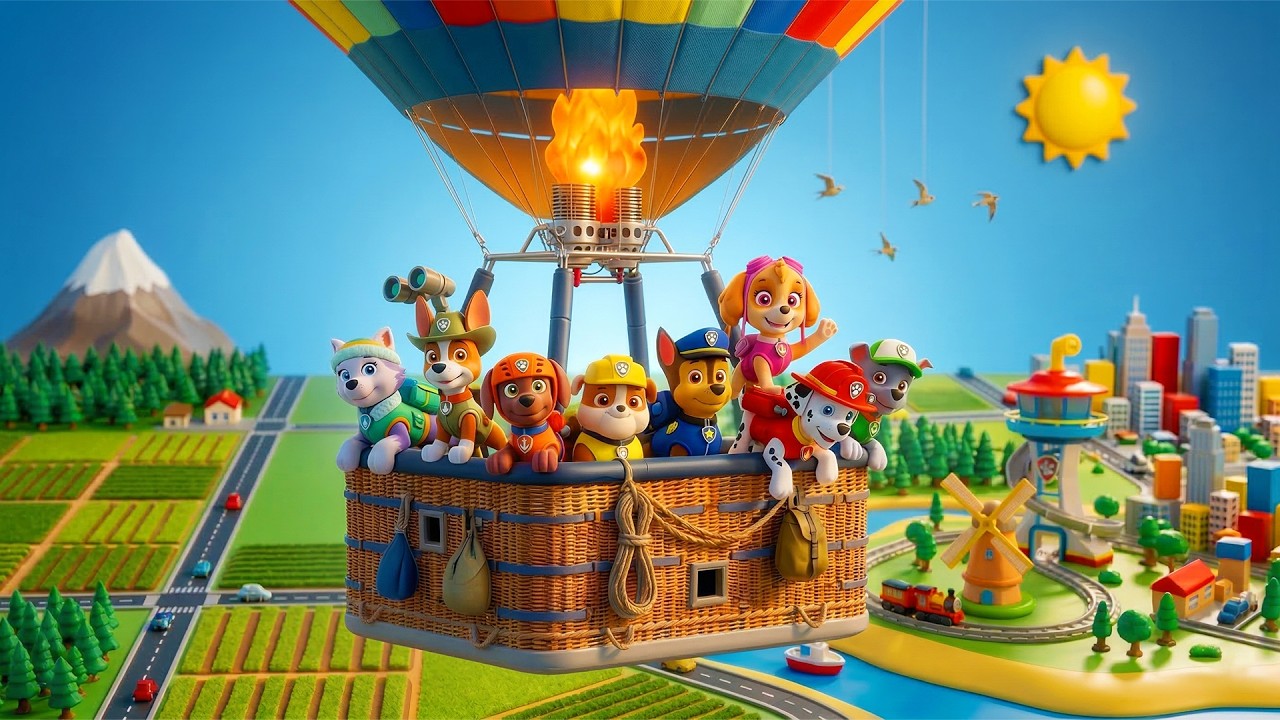 PAW Patrol Pups Go ADVENTURE on GIANT HOT AIR BALLOONS TOY | PAW Patrol Unboxing | Toys Pretend Play