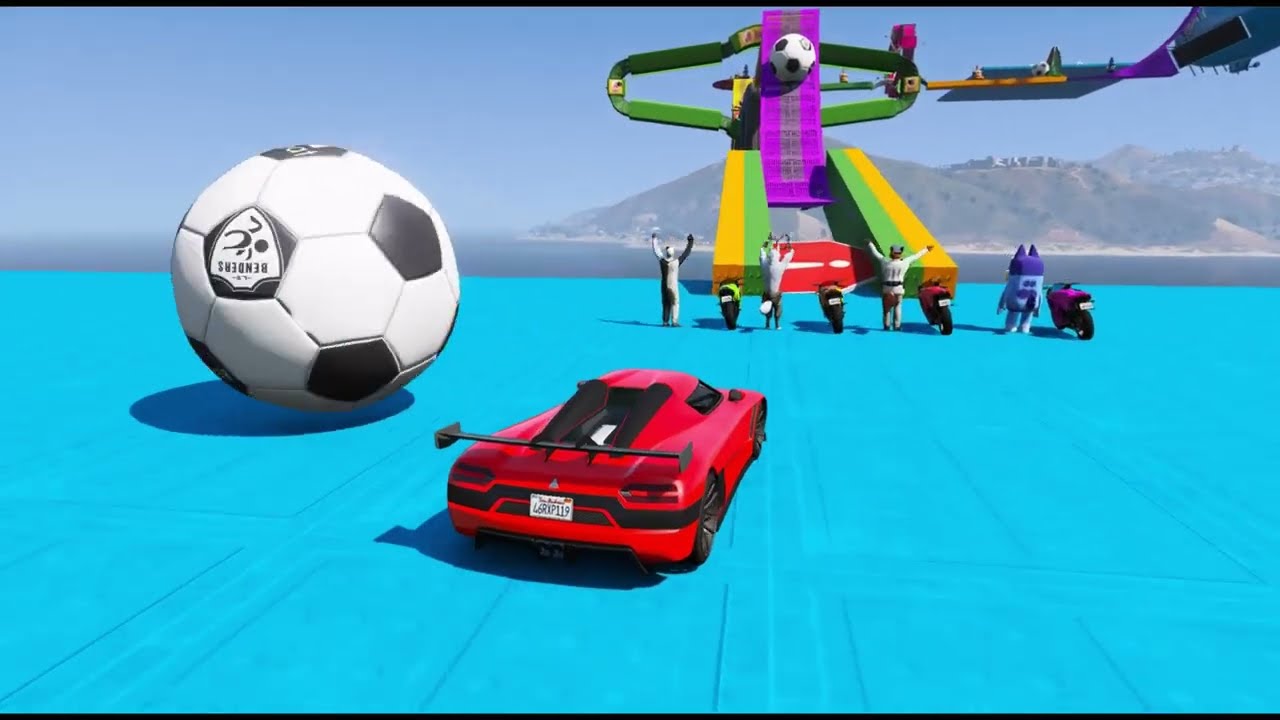 SPIDER MAN against RUMI on Motorcycle in RAINBOW SPIDERS BRIDGE - GTA MULTIVERSE???Grand GTA 