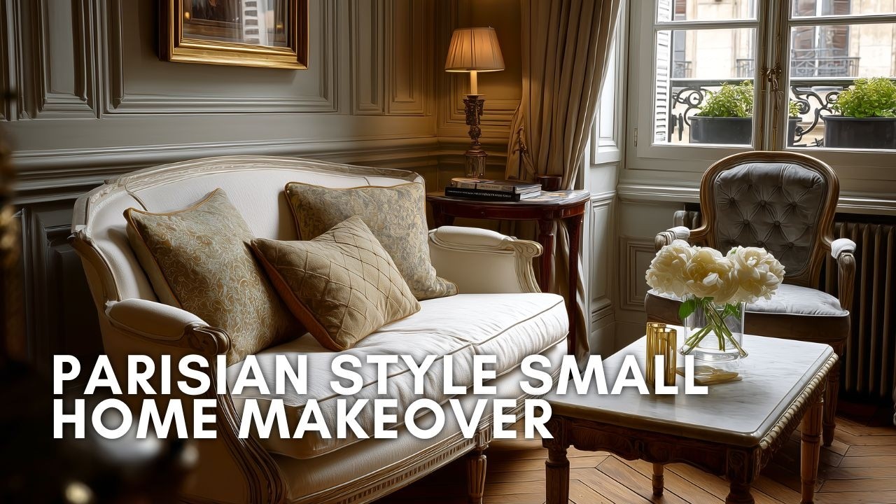 Parisian Style Small Home Makeover | Chic French Decor Ideas for Elegant Tiny Living