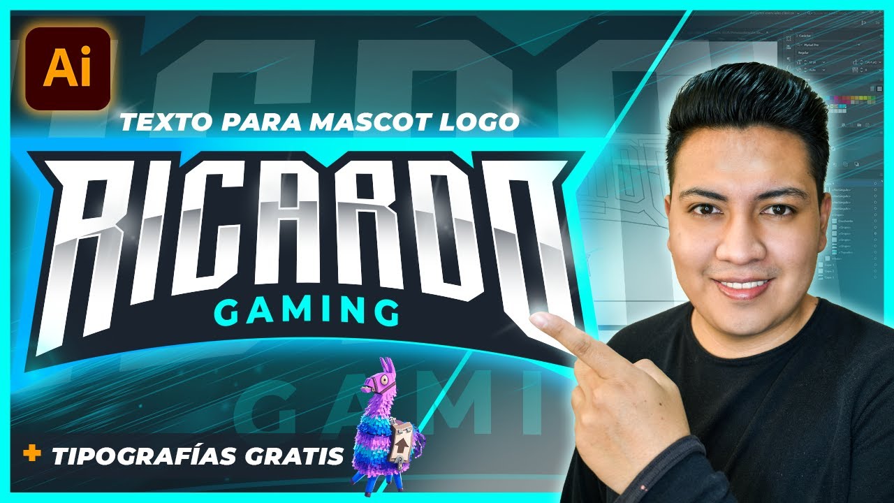 Cómo Hacer Texto MASCOT LOGO en ILLUSTRATOR