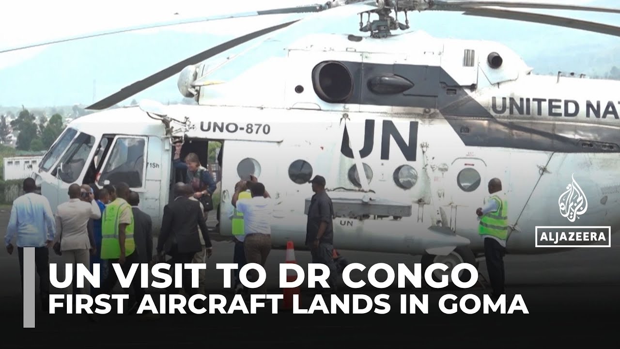 UN helicopter lands at Goma airport after year-long closure to monitor ceasefire in DR Congo
