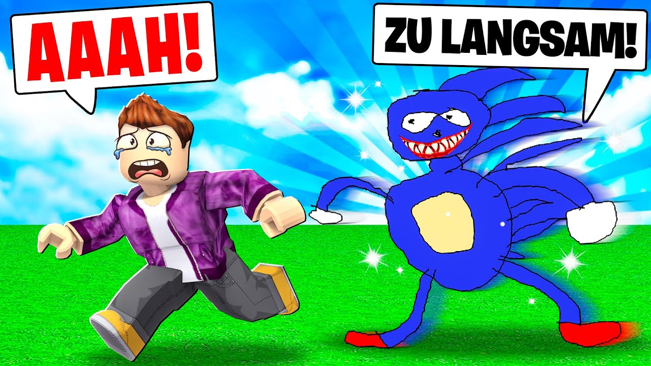 Der VERRÜCKTE SONIC KLON in Roblox! (Sanic Chase)