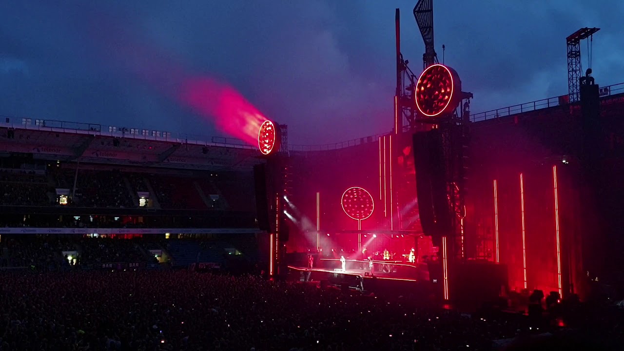 Rammstein - Германия - Жить Стадион Ullevaal, Осло, Норвегия 08/18/2019