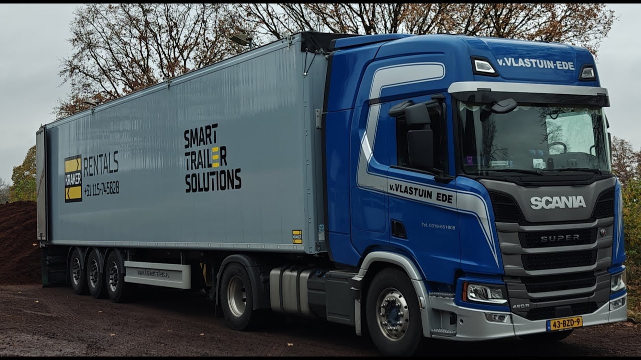 Over smalle dijkjes en met huur trailer naar Belgie