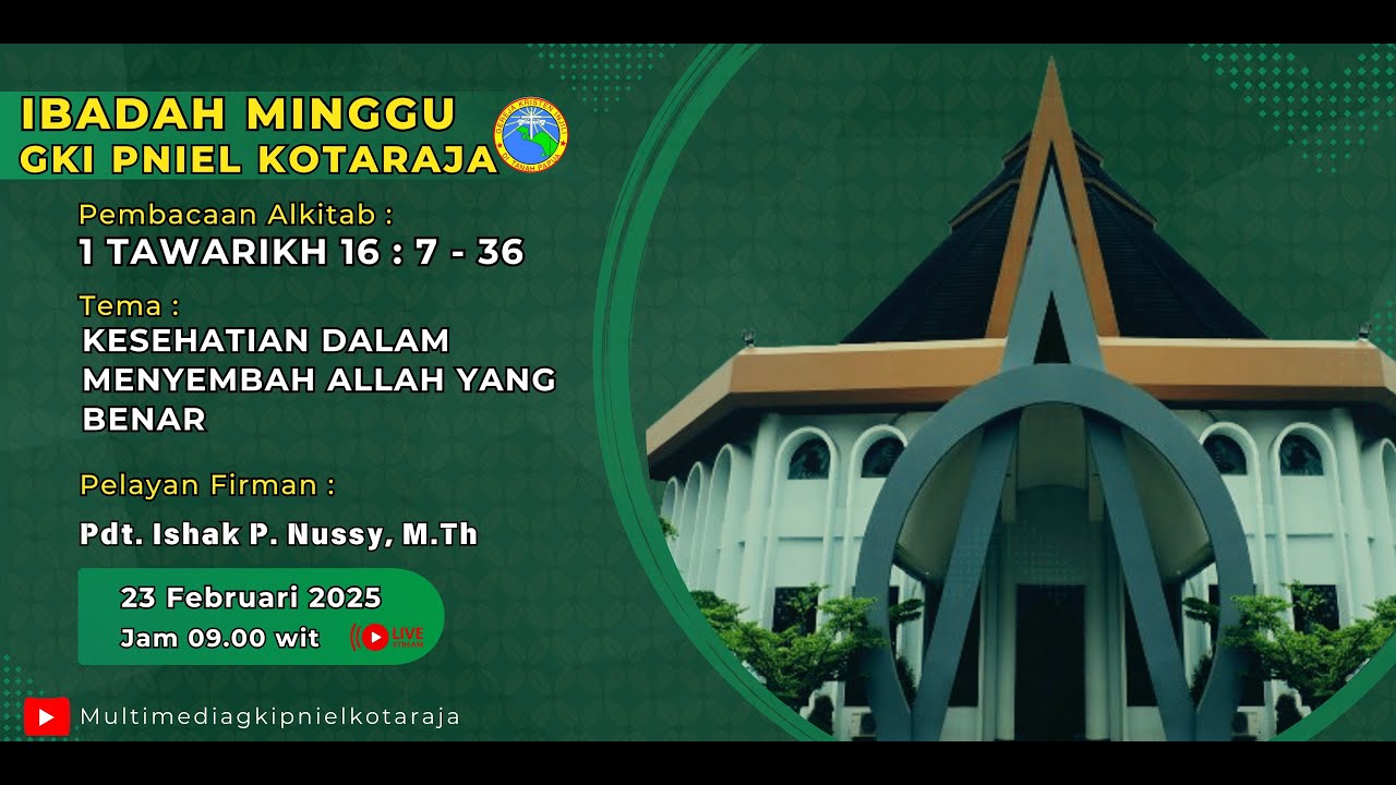 IBADAH MINGGU 23 FEBRUARI 2025 (IBADAH KONTEKSTUA ETNIK JAWA) || GKI PNIEL KOTARAJA