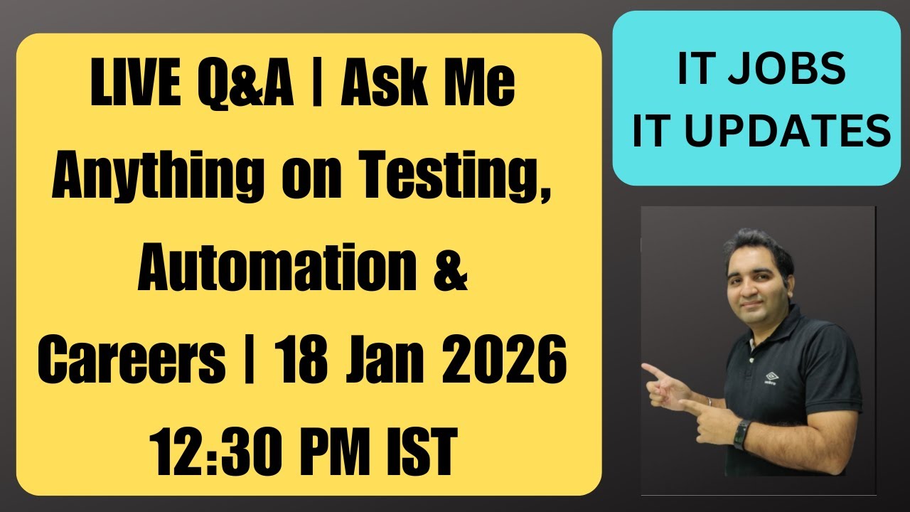 Ask Anything| Testing Career Guidance| Software Testing| RD Automation Learning