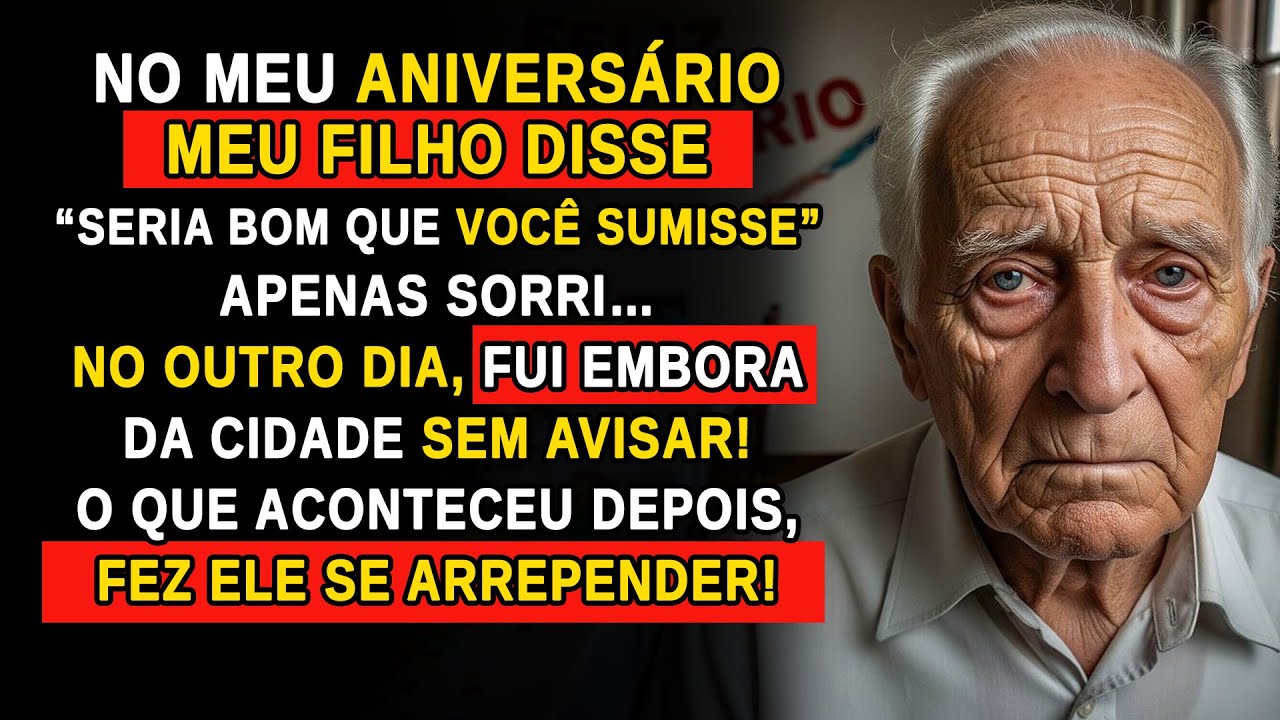 NO MEU ANIVERSÁRIO MEU FILHO QUERIA QUE EU SUMISSE… DIA SEGUINTE, FIZ ALGO QUE O DEIXOU ARREPENDIDO!